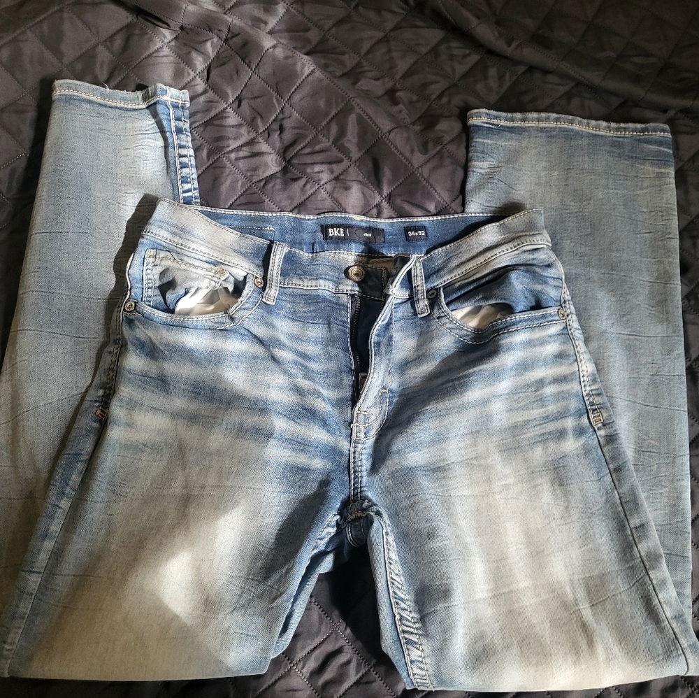 BKE men's 34x32 Jake light wash